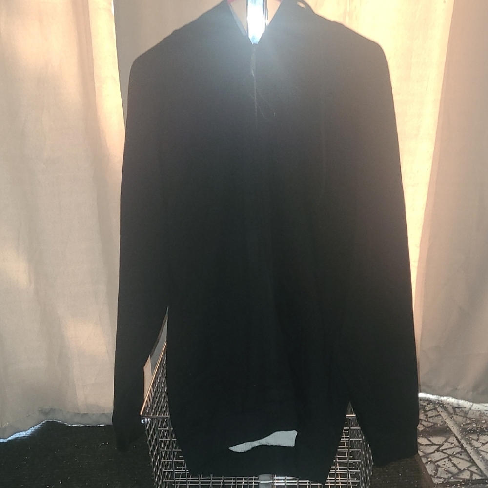 Men's Stylish Black Zip-Up Sweater